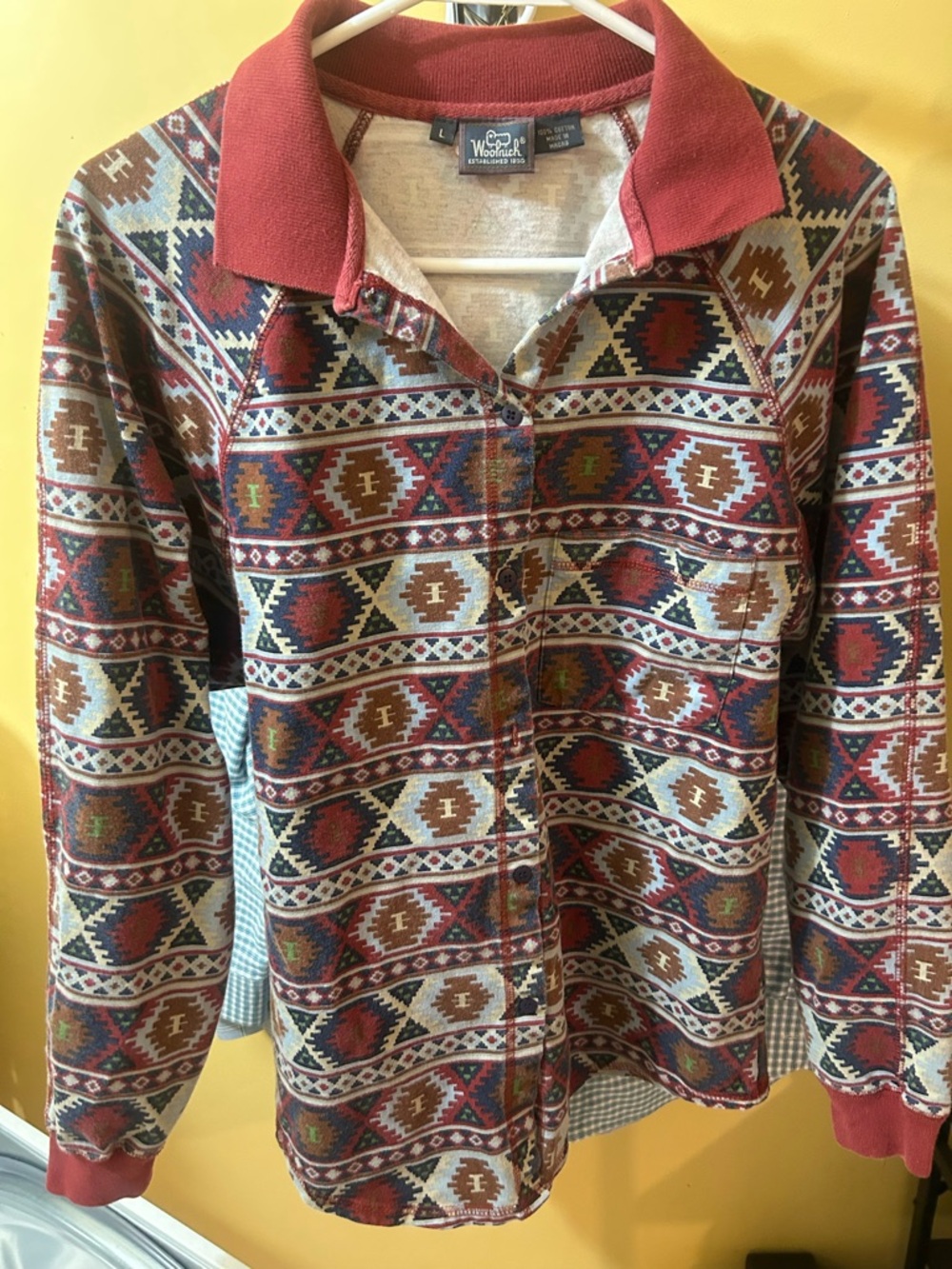Two Woolrich tops- Aztec & denim top. 2 for 1